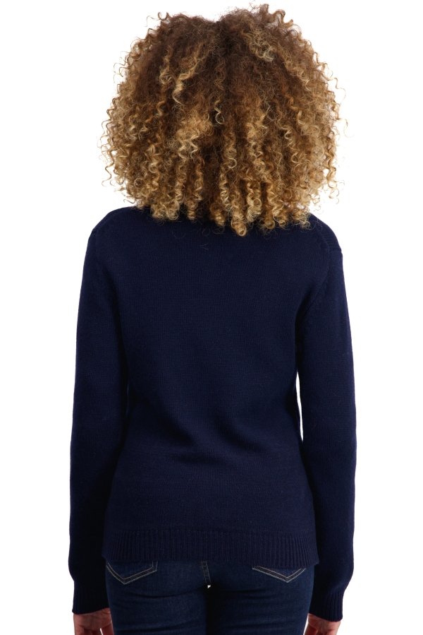 Cashmere ladies chunky sweater tyrol dress blue 2xl