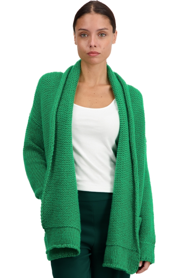 Cashmere ladies chunky sweater vienne basil new green xl