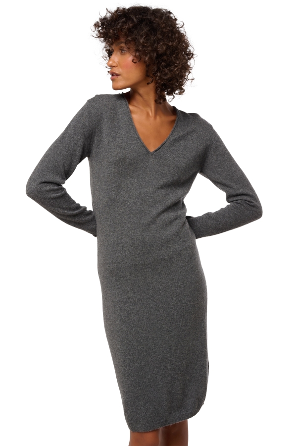 Cashmere ladies dresses trinidad first dark grey xs