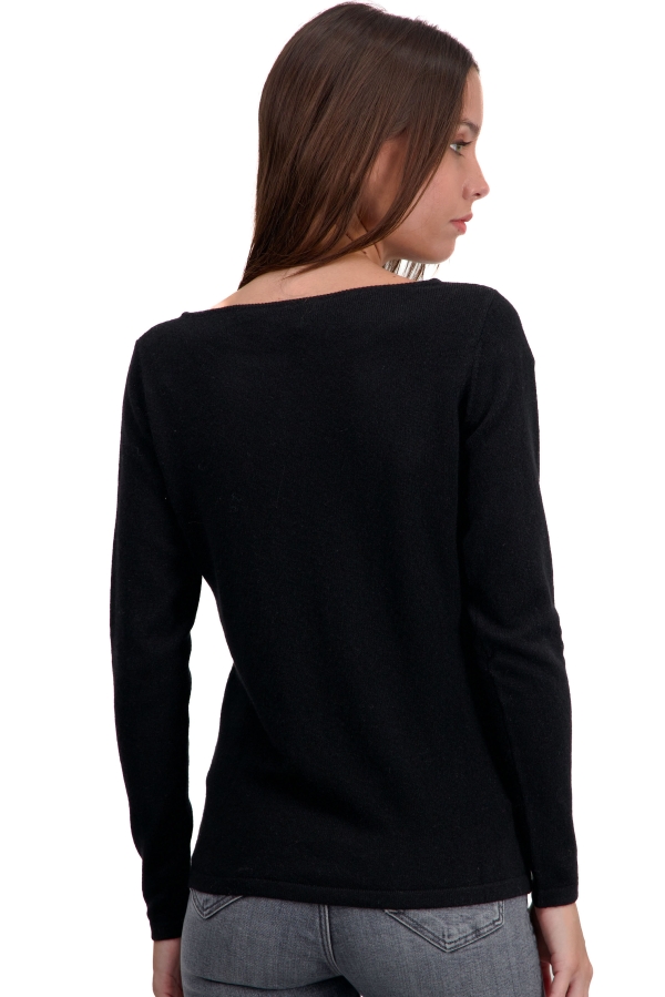 Cashmere ladies round necks tennessy first black xs