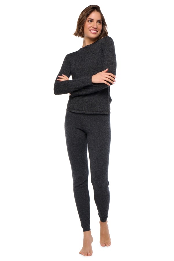 Cashmere ladies shirley charcoal marl xl