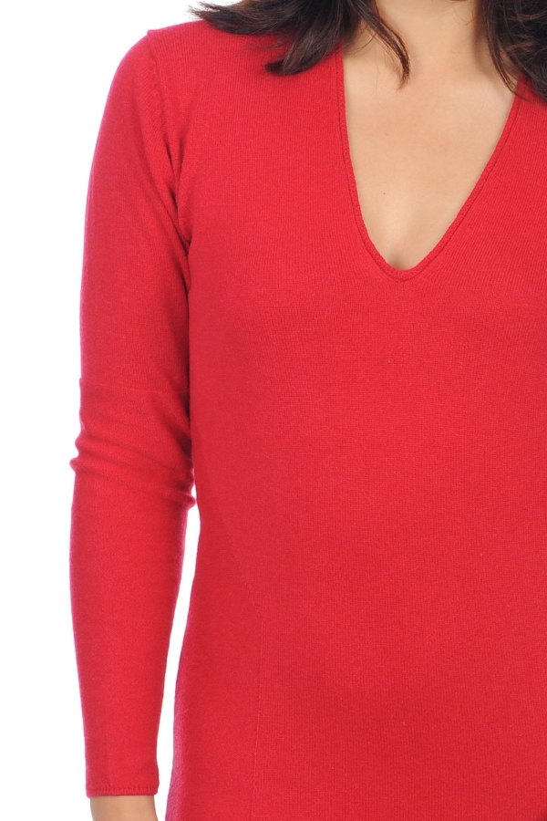 Cashmere ladies spring summer collection rosalia blood red 2xl