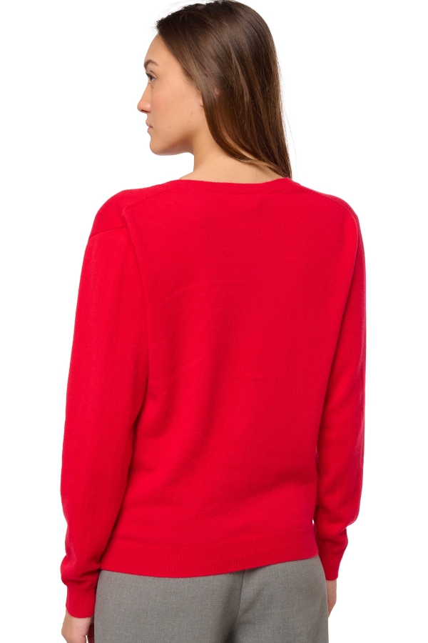 Cashmere ladies taline first deep red l