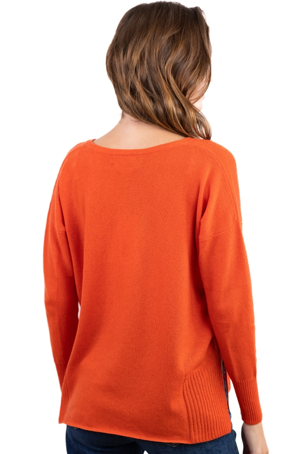 Cashmere ladies v necks uhaina satsuma m