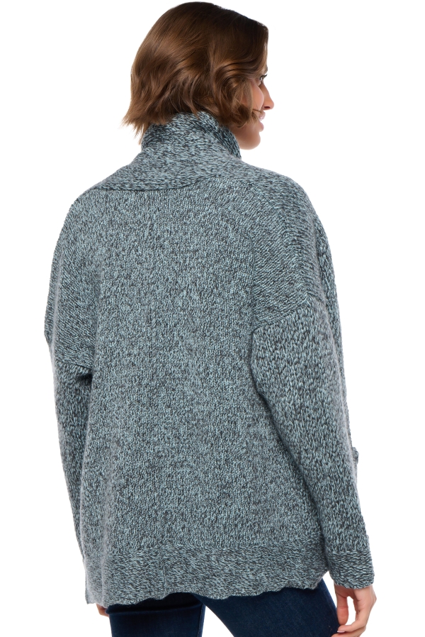 Cashmere ladies vienne charcoal marl ciel l