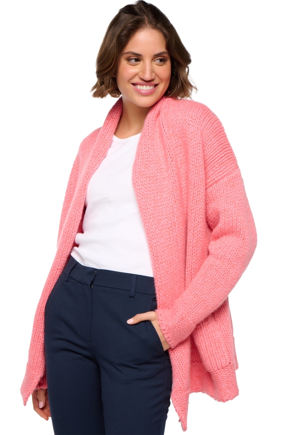 Cashmere ladies vienne peach pink lavender m