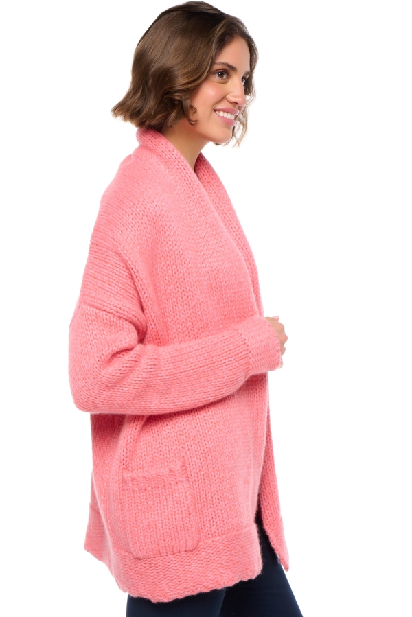 Cashmere ladies vienne peach pink lavender m