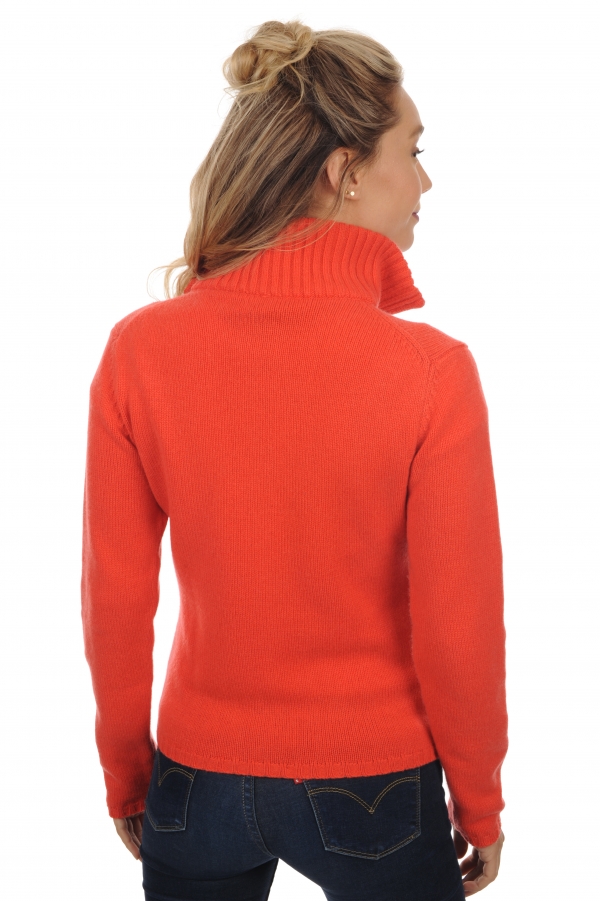 Cashmere ladies zip hood elodie coral m