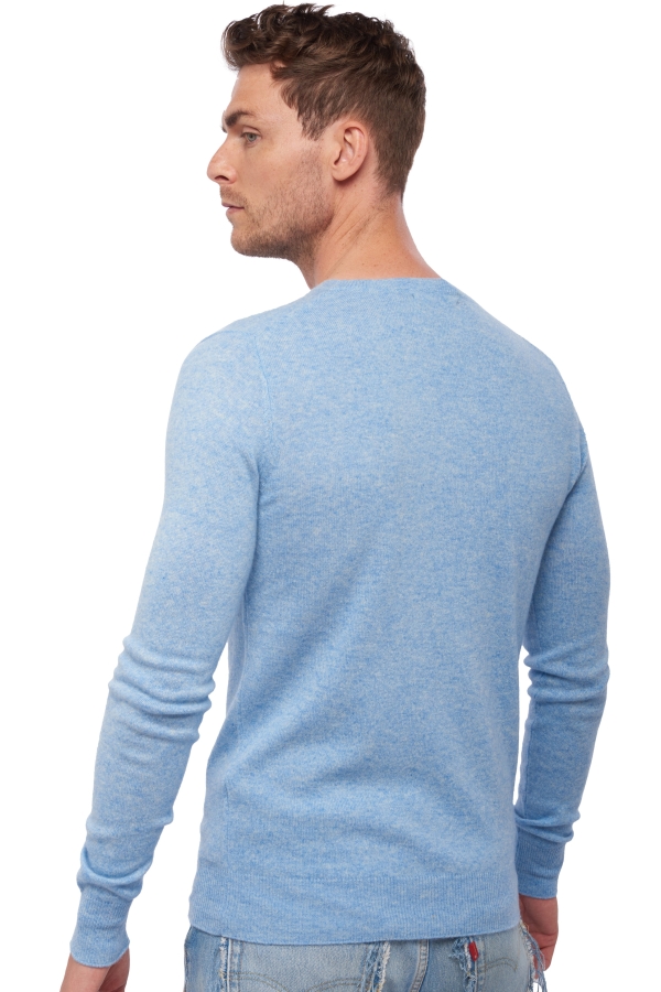 Cashmere men basic sweaters at low prices tao first powder blue 2xl