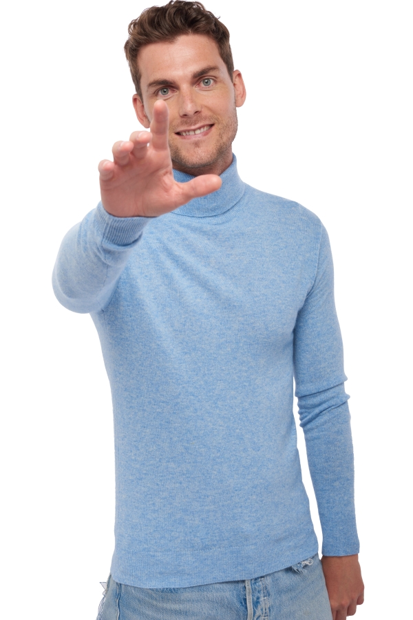 Cashmere men basic sweaters at low prices tarry first powder blue s