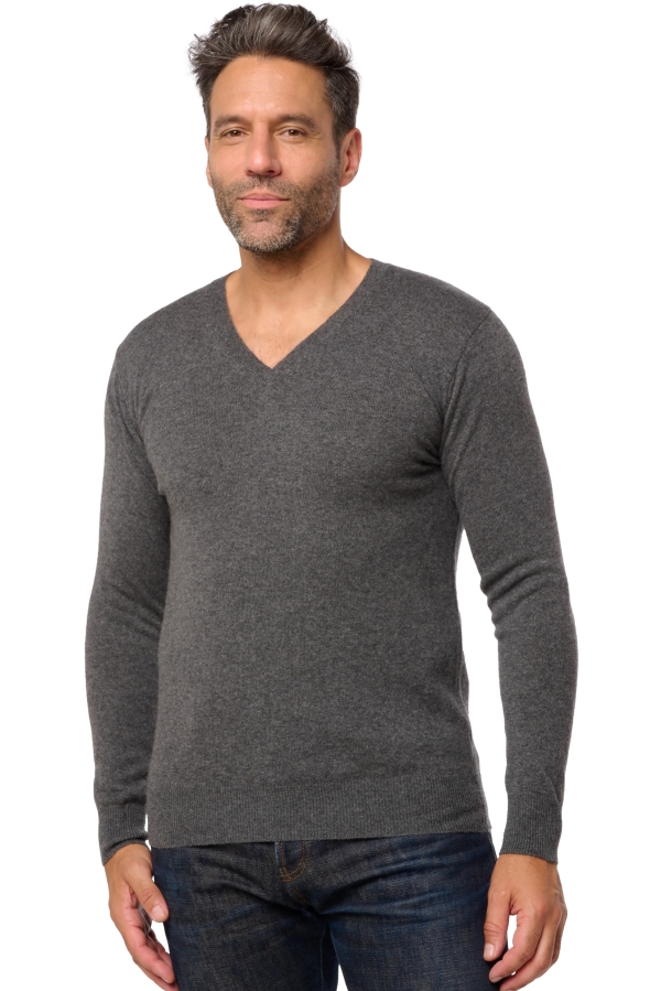 Cashmere men basic sweaters at low prices tor first dark grey s