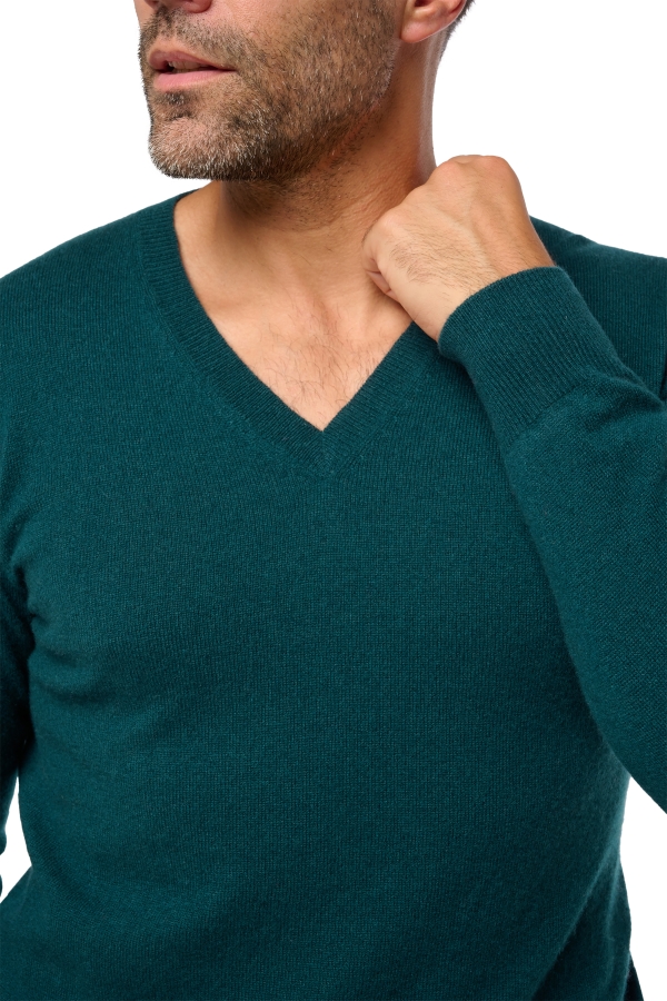 Cashmere men basic sweaters at low prices tor first vert emeraude 2xl