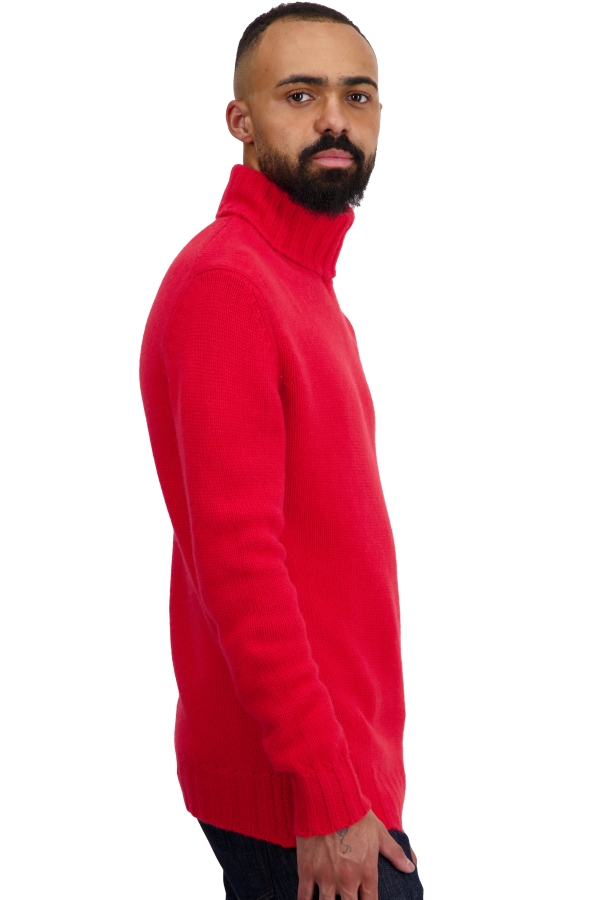 Cashmere men chunky sweater achille rouge s