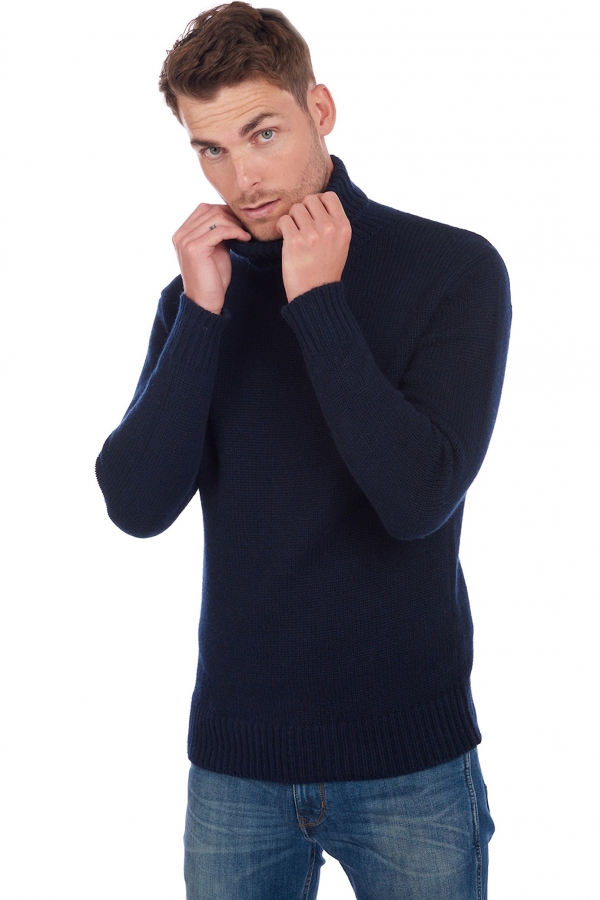 Cashmere men chunky sweater artemi dress blue 3xl