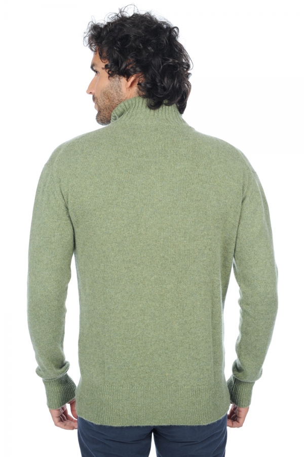 Cashmere men chunky sweater donovan olive chine xl