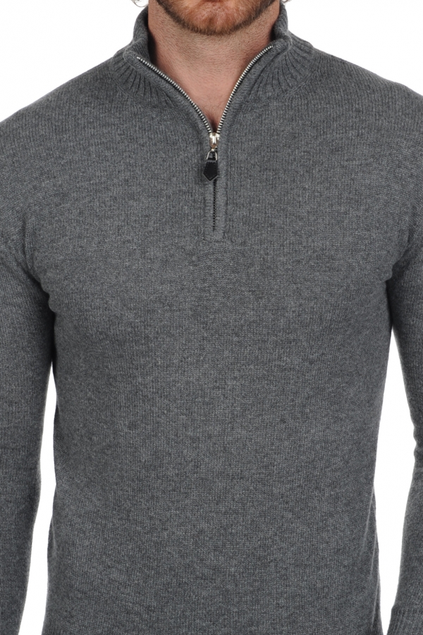 Cashmere men chunky sweater donovan premium premium graphite xl