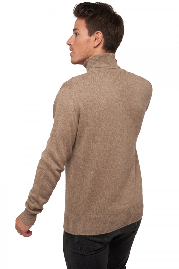 Cashmere men chunky sweater edgar 4f natural brown 4xl