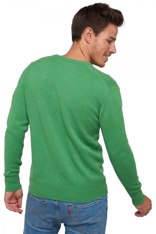 Cashmere men chunky sweater hippolyte 4f basil xl