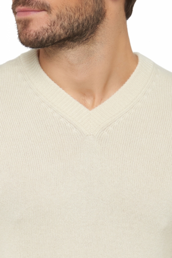 Cashmere men chunky sweater hippolyte 4f premium tenzin natural xs