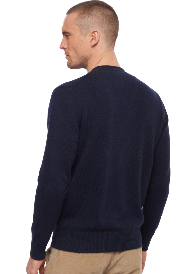 Cashmere men chunky sweater leon dress blue 2xl
