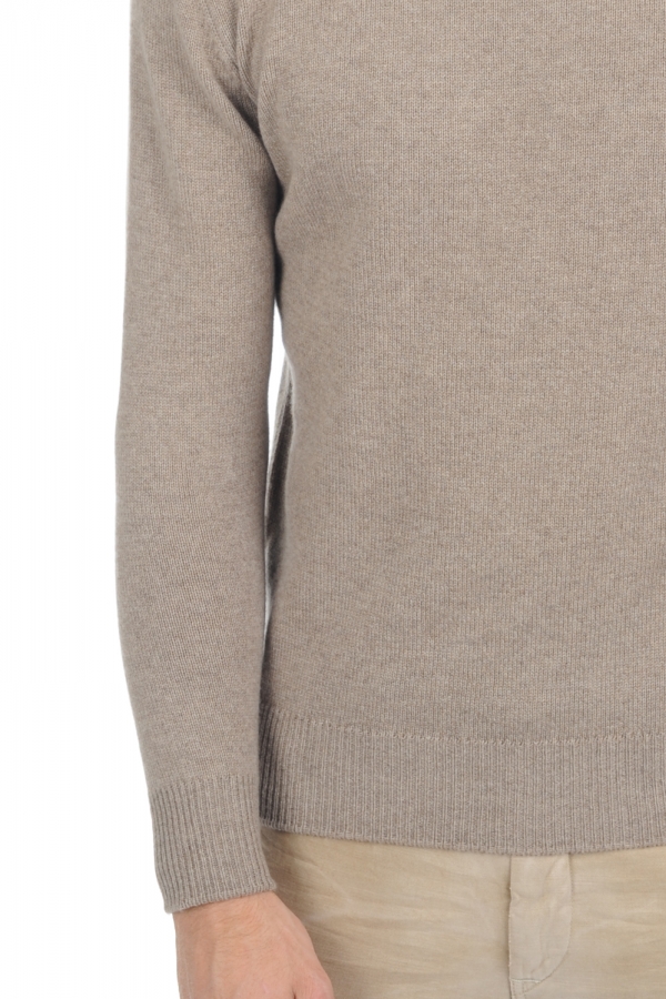 Cashmere men chunky sweater nestor 4f premium dolma natural 2xl