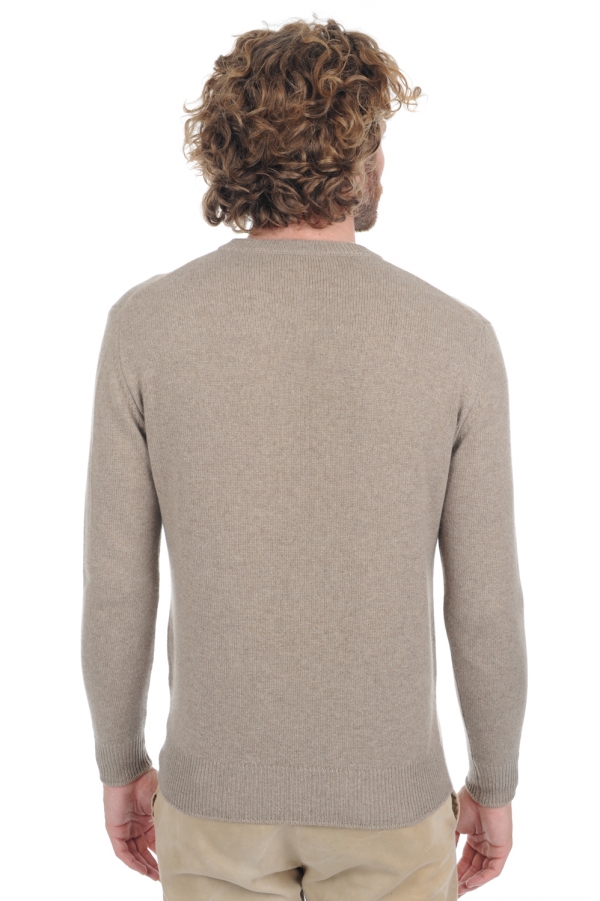 Cashmere men chunky sweater nestor 4f premium dolma natural 3xl