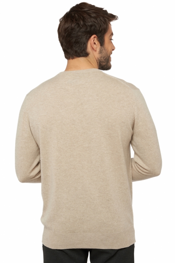 Cashmere men chunky sweater nestor 4f premium pema natural 3xl