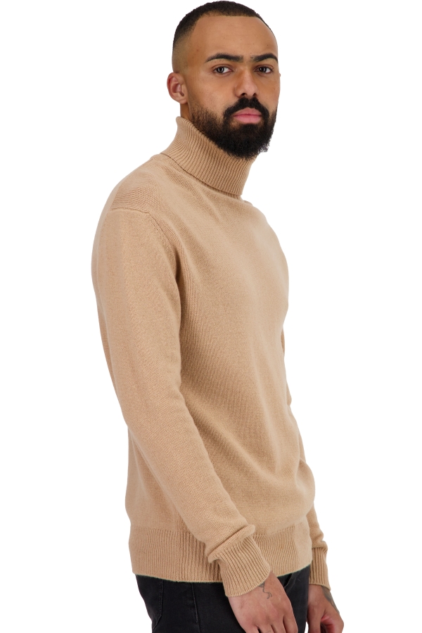 Cashmere men chunky sweater torino first creme brulee m