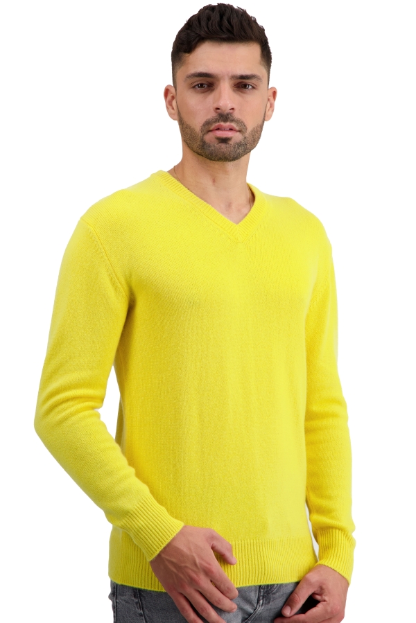 Cashmere men chunky sweater tour first daffodil 2xl