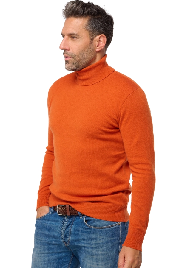 Cashmere men roll neck tarry first marmelade xl