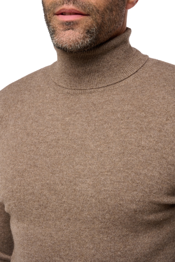 Cashmere men roll neck tarry first otter l