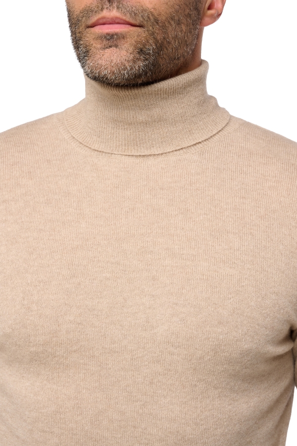 Cashmere men roll neck tarry first spelt xl