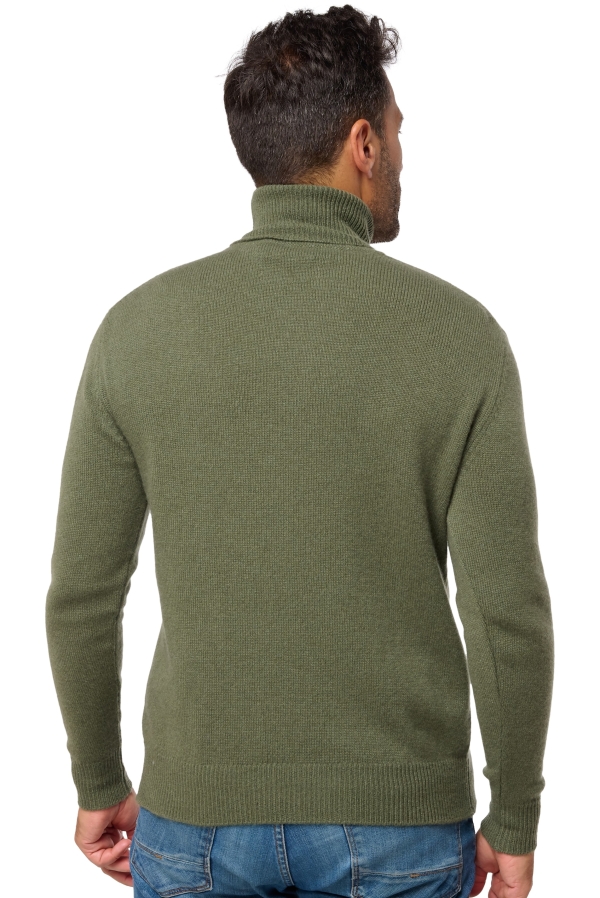 Cashmere men roll neck torino first kaki 2025 m