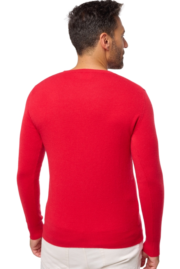 Cashmere men round necks tao first deep red 2xl