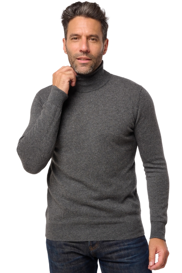 Cashmere men tarry first dark grey l