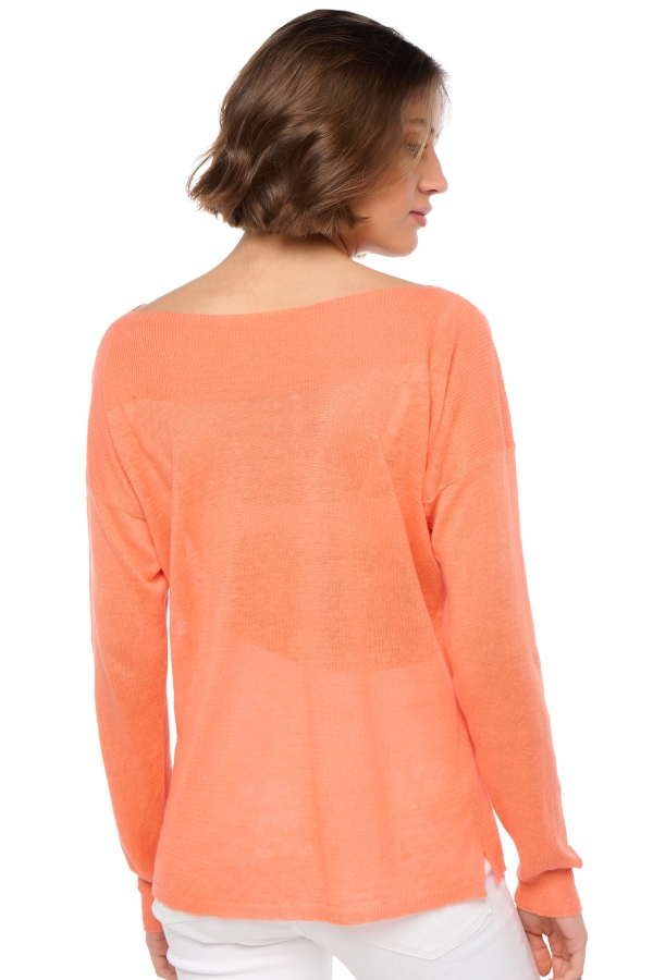 Linen ladies round necks sheila papaya s