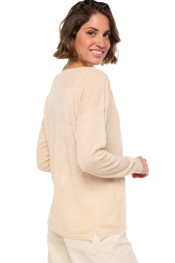 Linen ladies round necks sheila wheat s