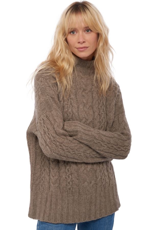 Yak ladies chunky sweater victoria natural dove s