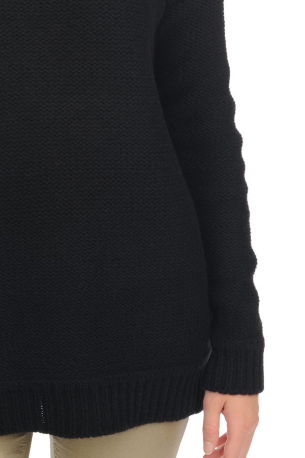 Yak ladies chunky sweater ygritte black s1