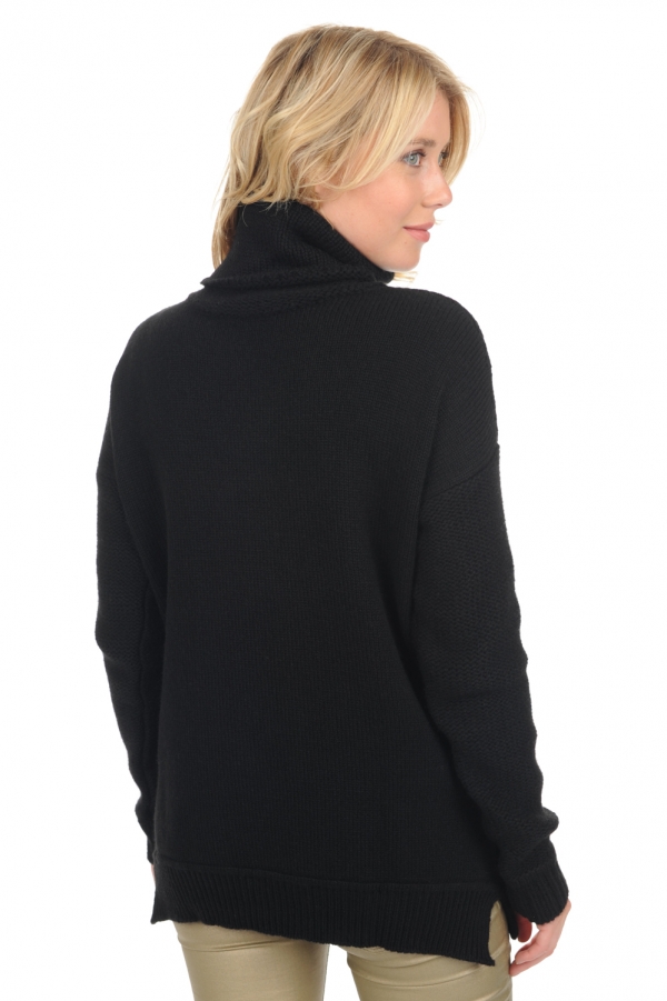 Yak ladies chunky sweater ygritte black s3