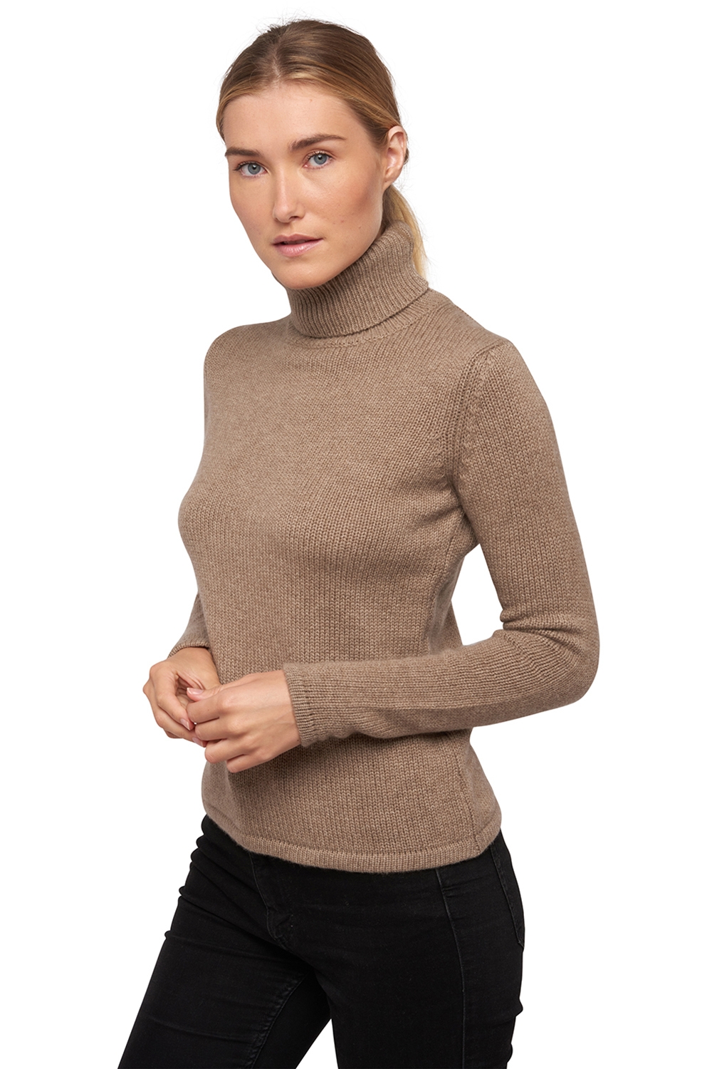  ladies chunky sweater natural aka natural brown xs
