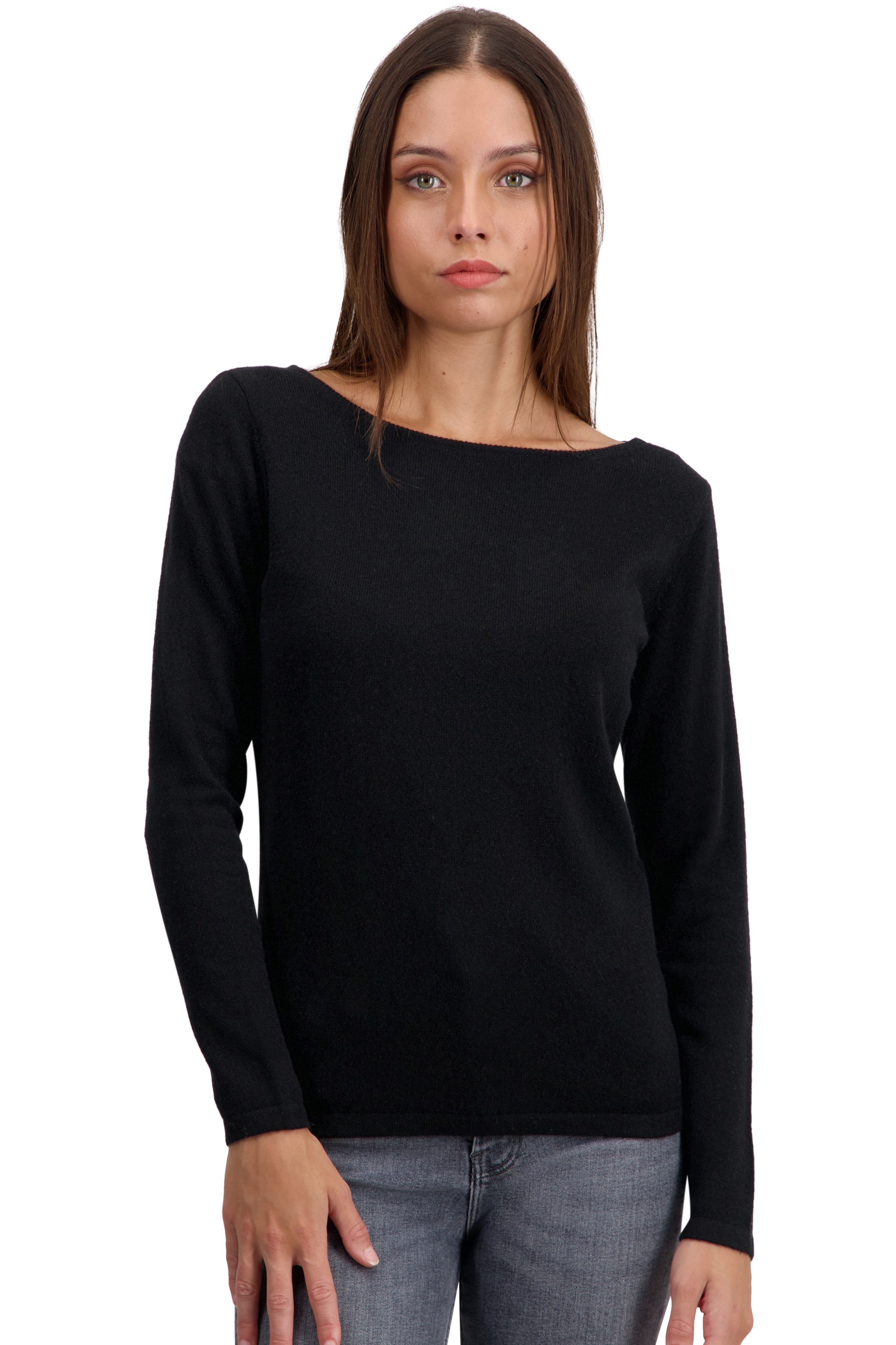 Cashmere ladies basic sweaters at low prices tennessy first black 2xl