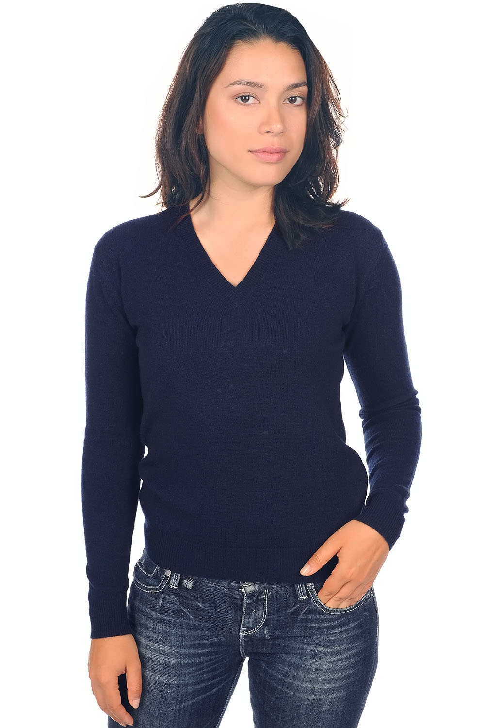 Cashmere ladies basic sweaters at low prices tessa first dress blue xl