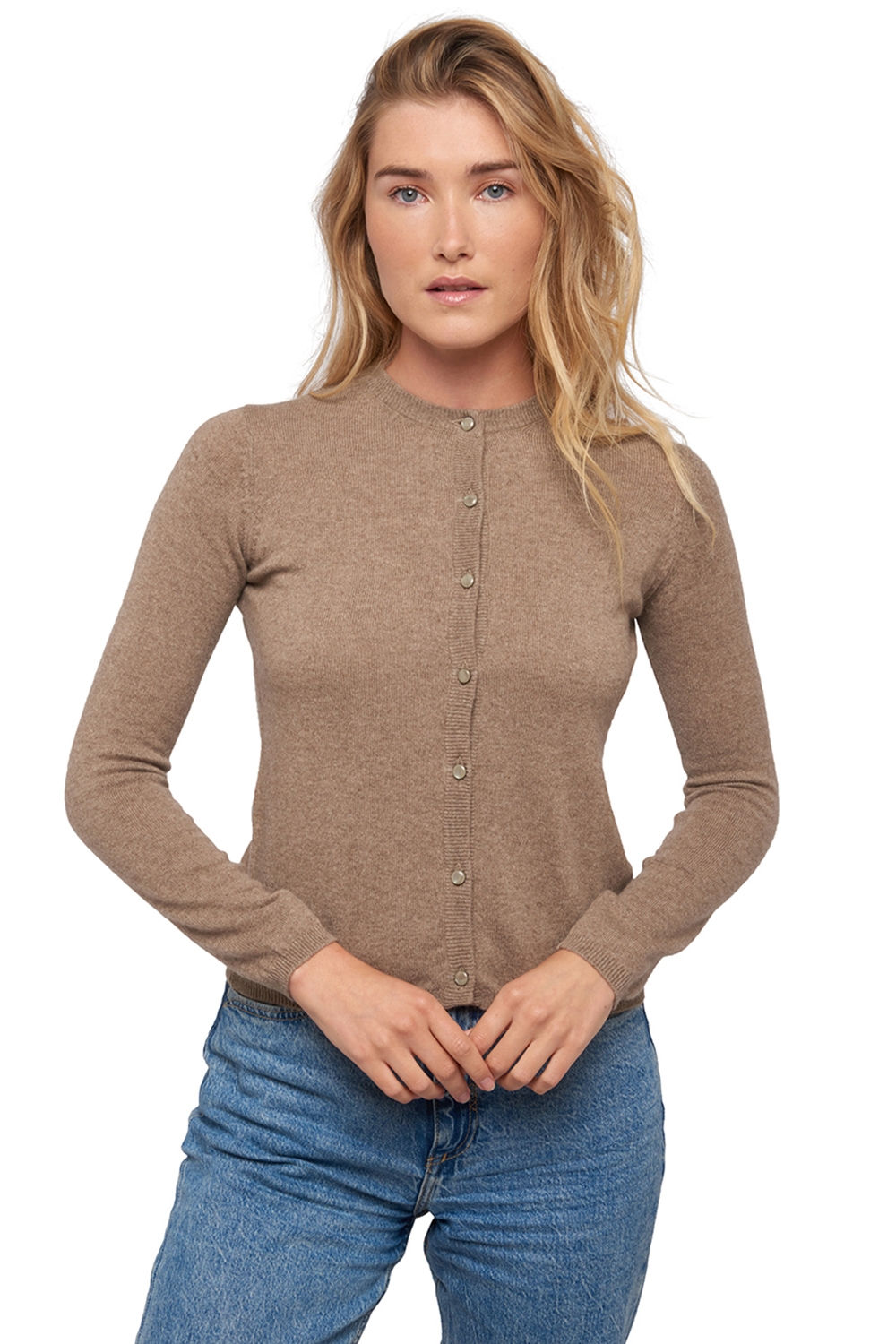 Cashmere ladies spring summer collection chloe natural brown 2xl