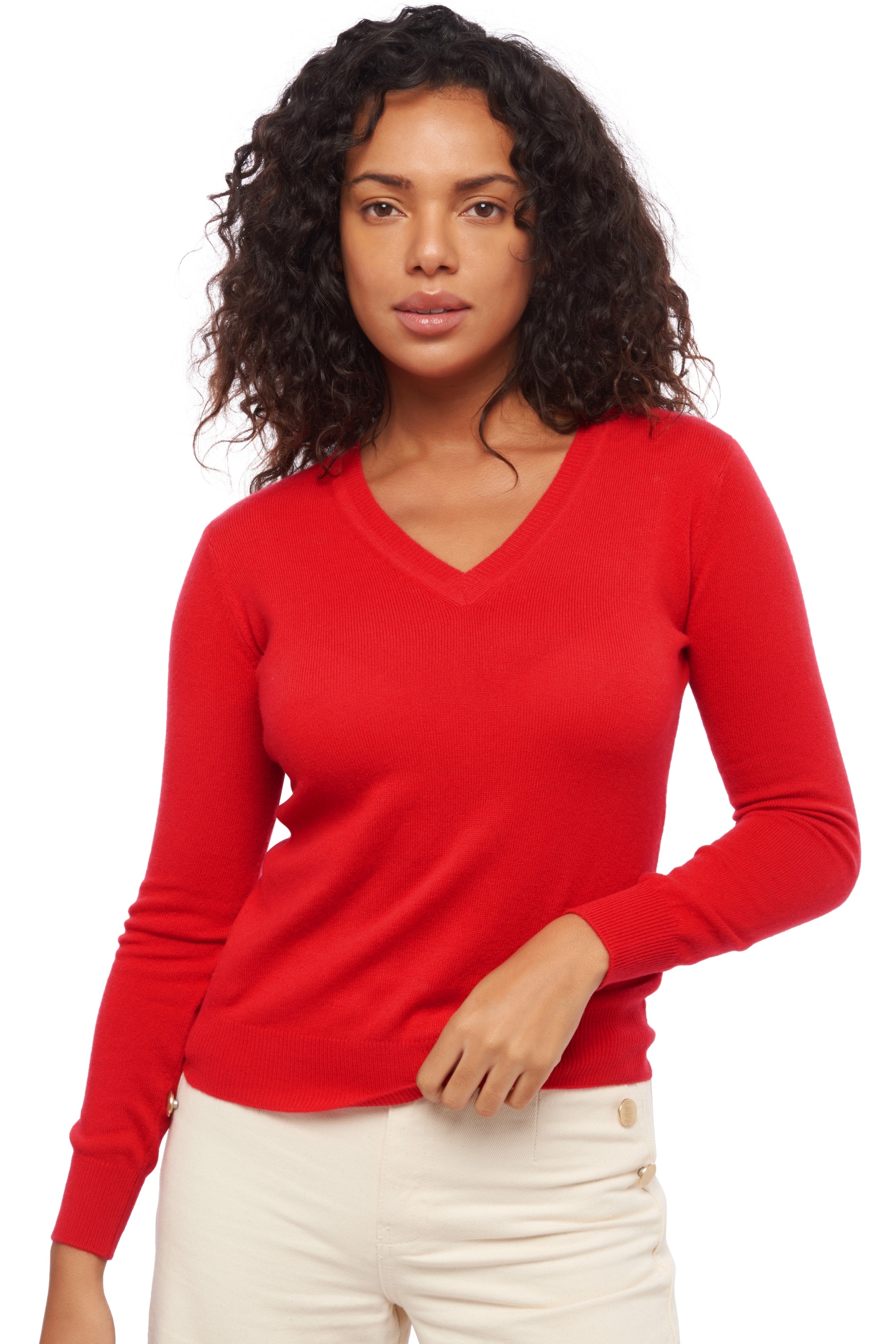 Cashmere ladies spring summer collection faustine blood red 4xl