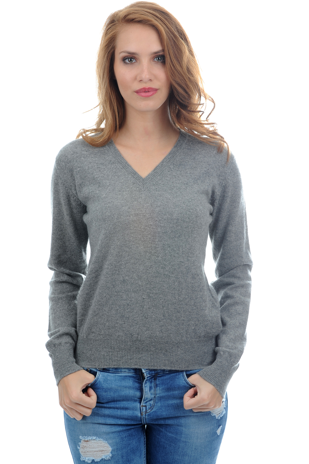 Cashmere ladies spring summer collection faustine grey marl xl