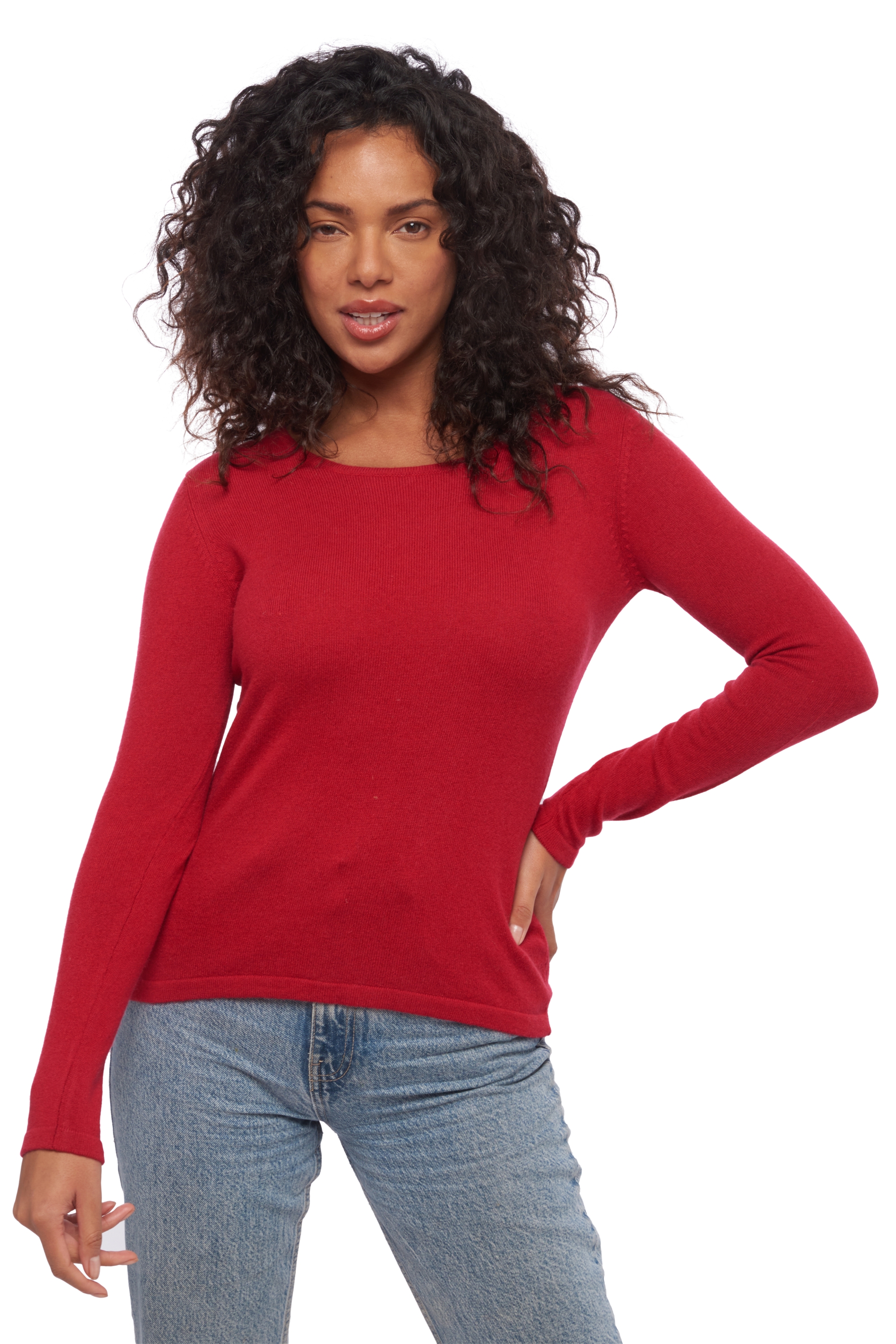 Cashmere ladies spring summer collection solange blood red 3xl
