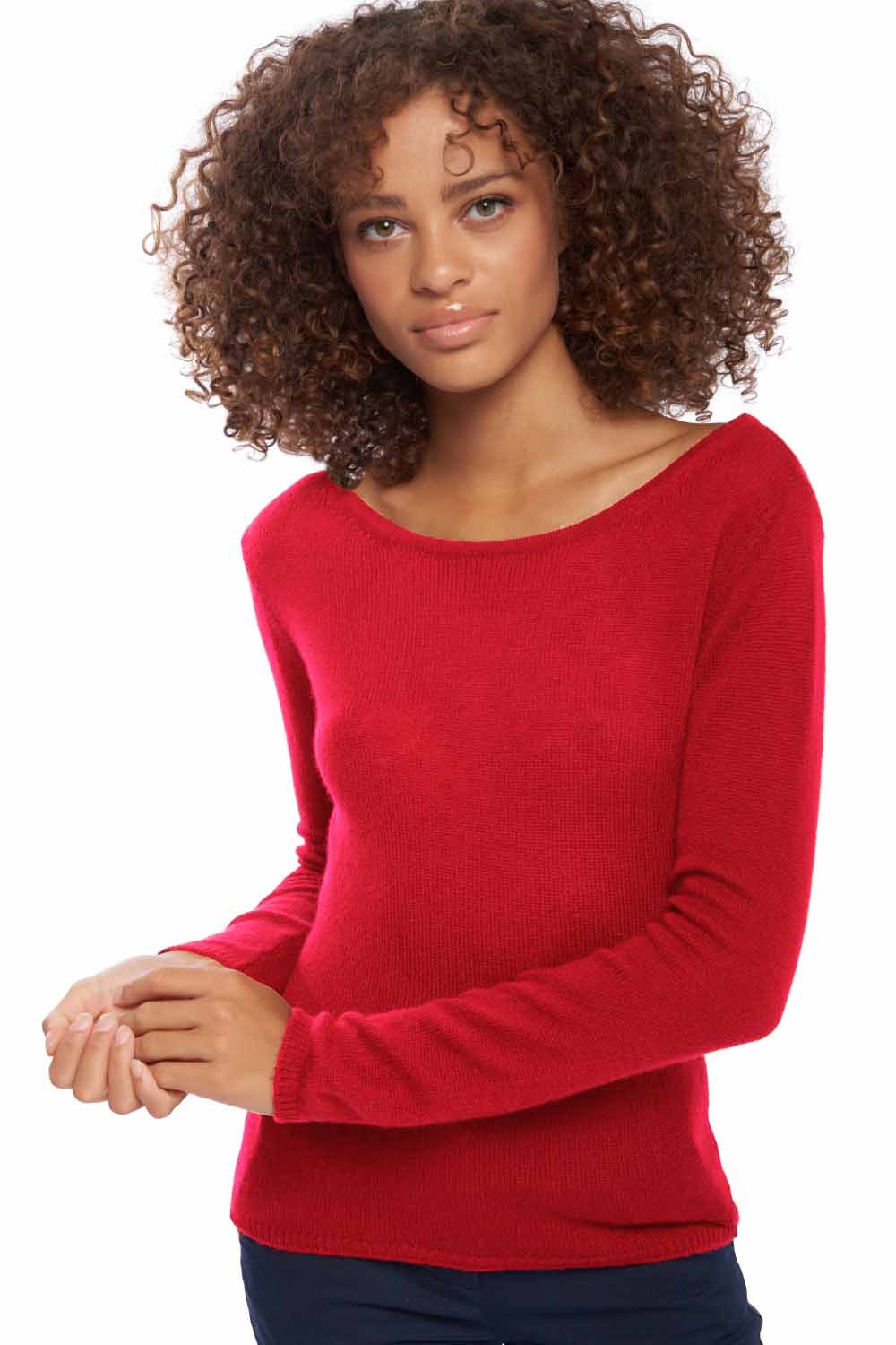 Cashmere ladies timeless classics caleen blood red 3xl