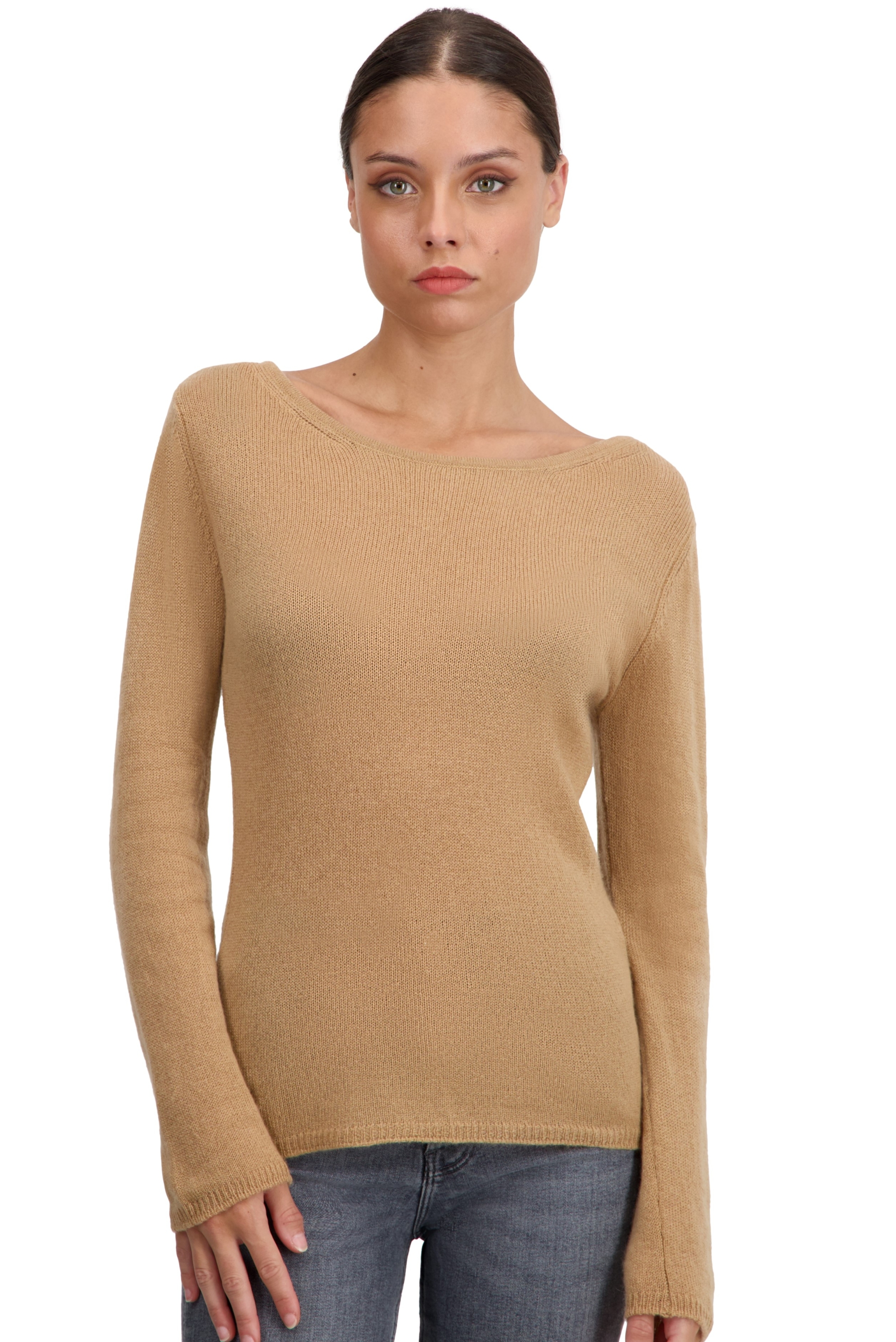 Cashmere ladies timeless classics caleen camel 3xl