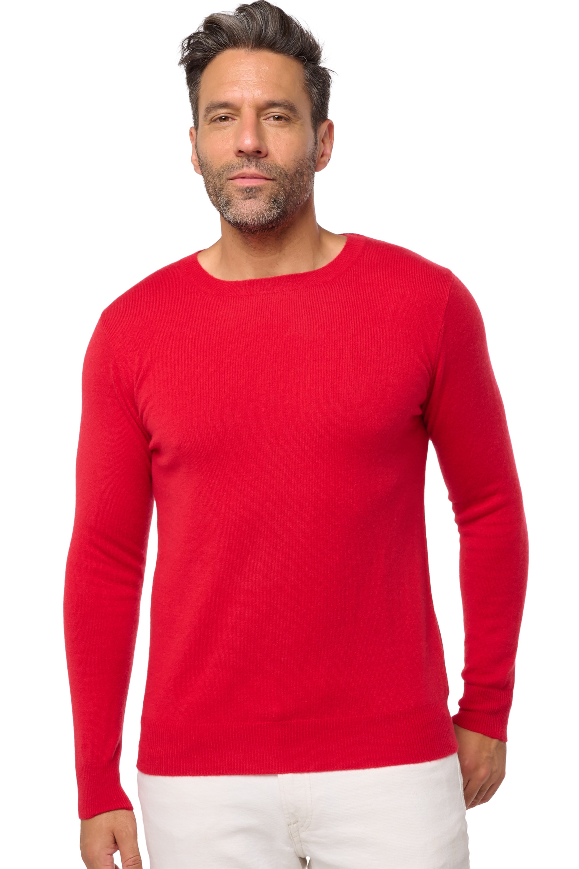 Cashmere men basic sweaters at low prices tao first deep red 2xl